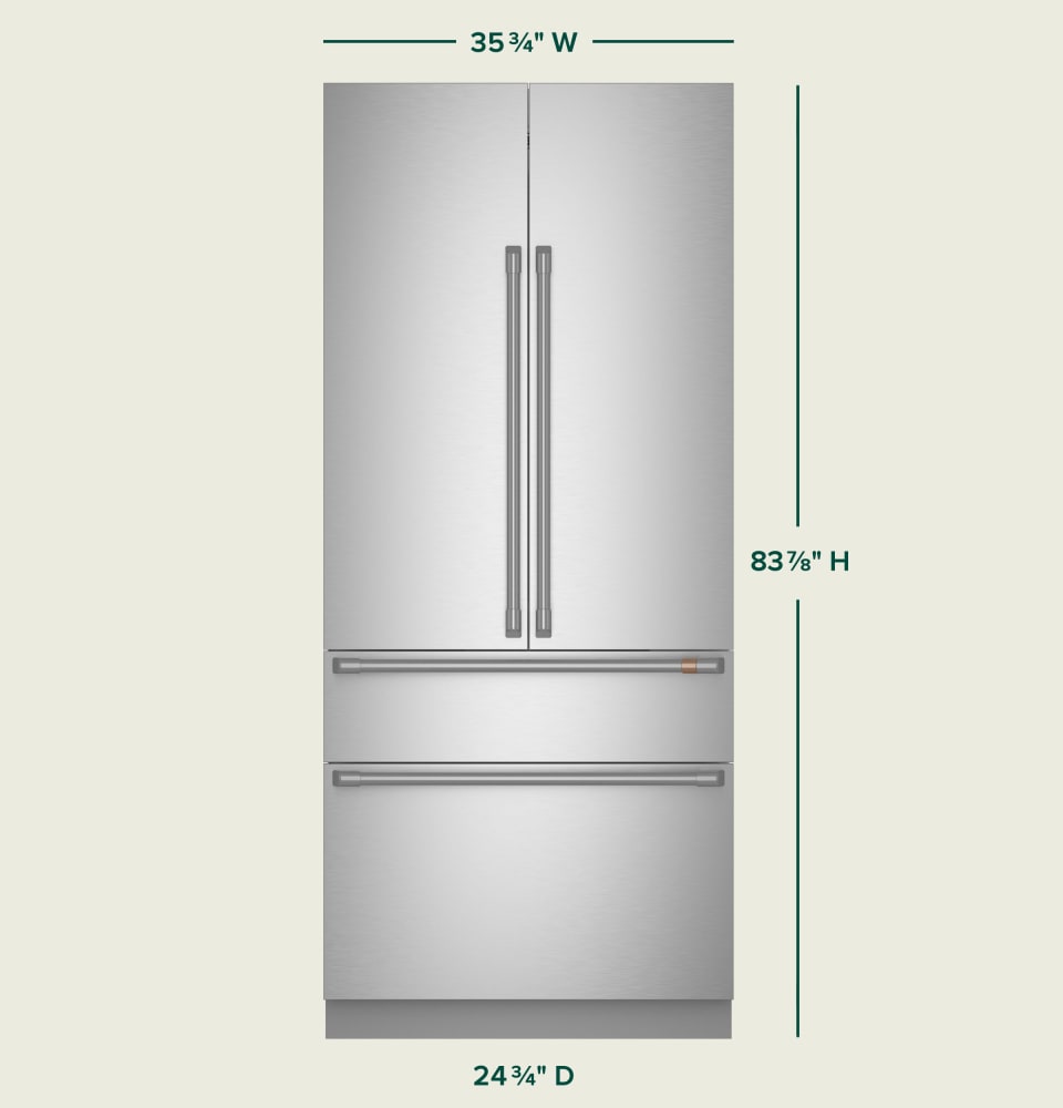 Cafe CIP36NK6ZII 36 Inch Panel Ready Built-In 4-Door French Door