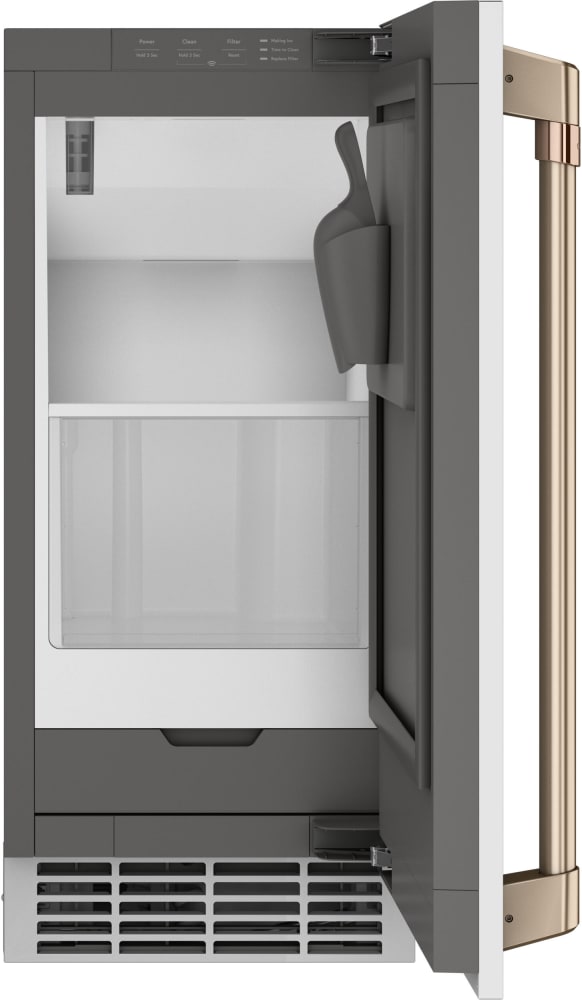 Cafe CK1UP150RW2 Ice Maker Door Kit Matte White with Brushed Bronze Handle