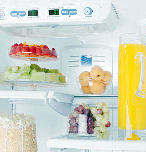 Ge Pds20sfsrss 19 5 Cu Ft Bottom Freezer Refrigerator With 4 Glass Shelves Gallon Door Storage Turbocool Setting Upfront Temperature Controls And Automatic Ice Maker Stainless Steel Right Door Swing