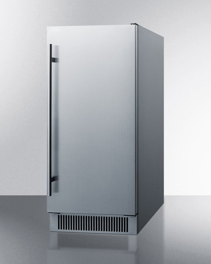 Summit CLIMOS151 15 Inch Under Counter Outdoor Ice Maker with 25 lbs