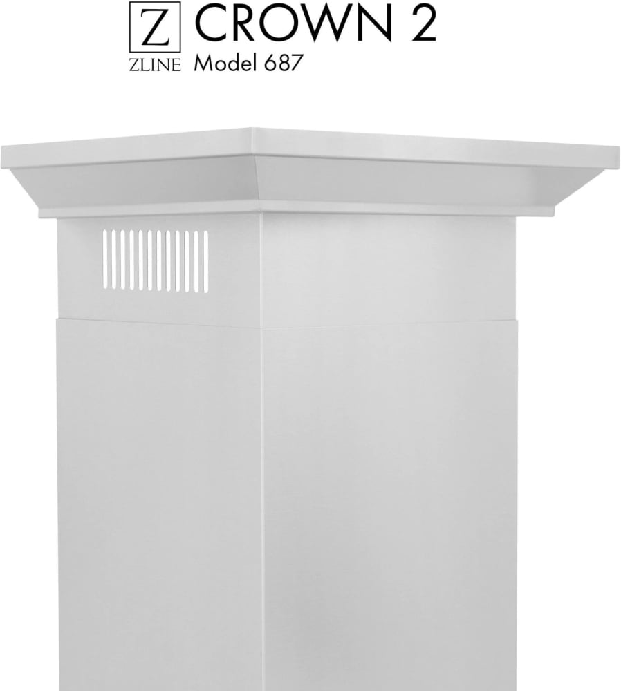 ZLINE CM2687 Crown Molding Profile 2 for Wall Mount Range Hood