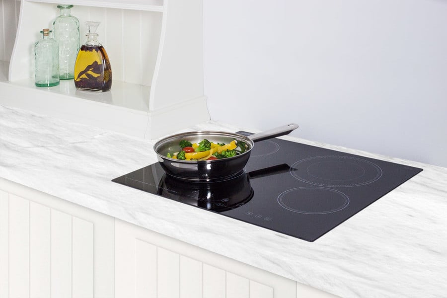 Summit CR4B23T5B 24 Inch Smoothtop Electric Cooktop with Dual Cooking