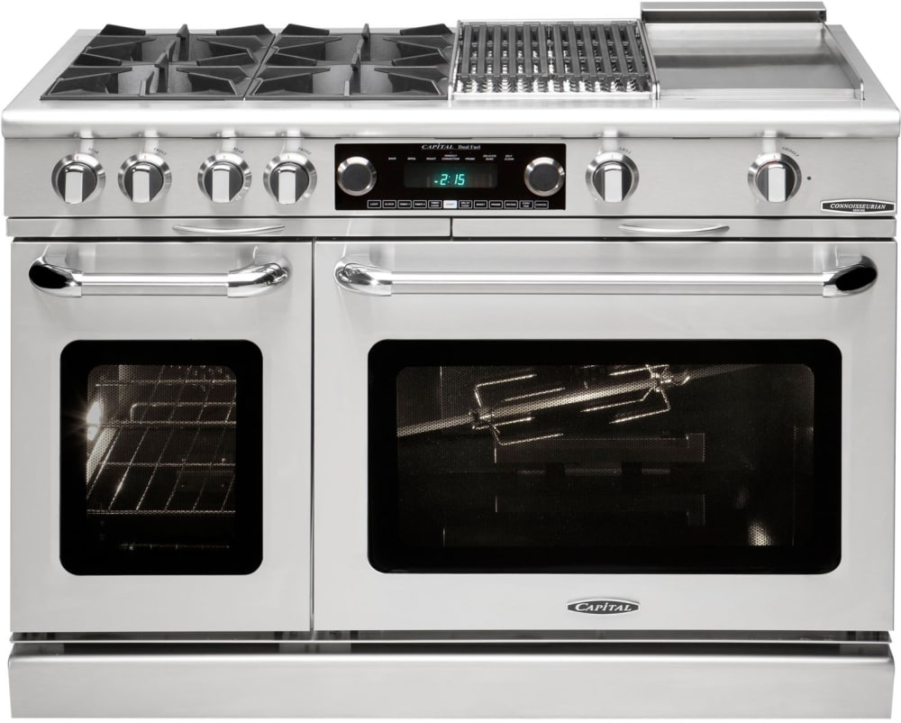 Capital CSB484GGN 48 Inch Pro-Style Dual Fuel Range with 4 Sealed