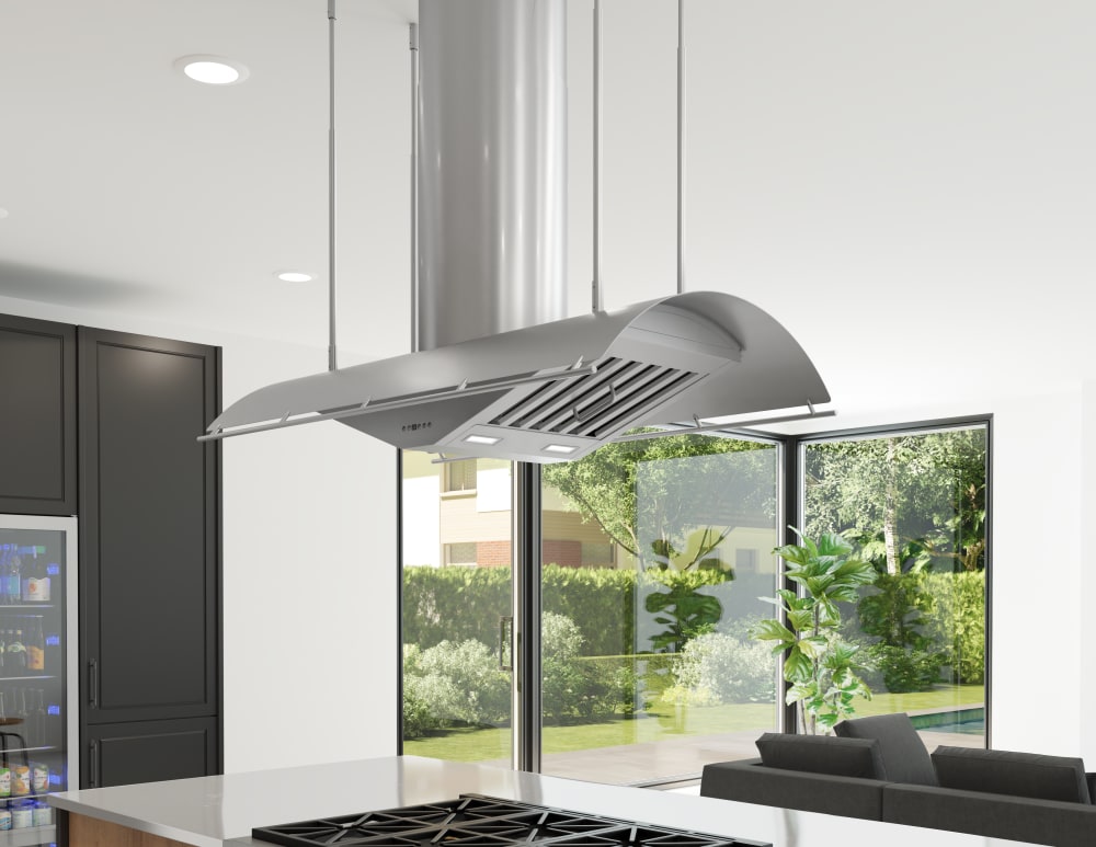 Zephyr CTPE60CSX Island Mount Range Hood with 3-Speed Ventilation