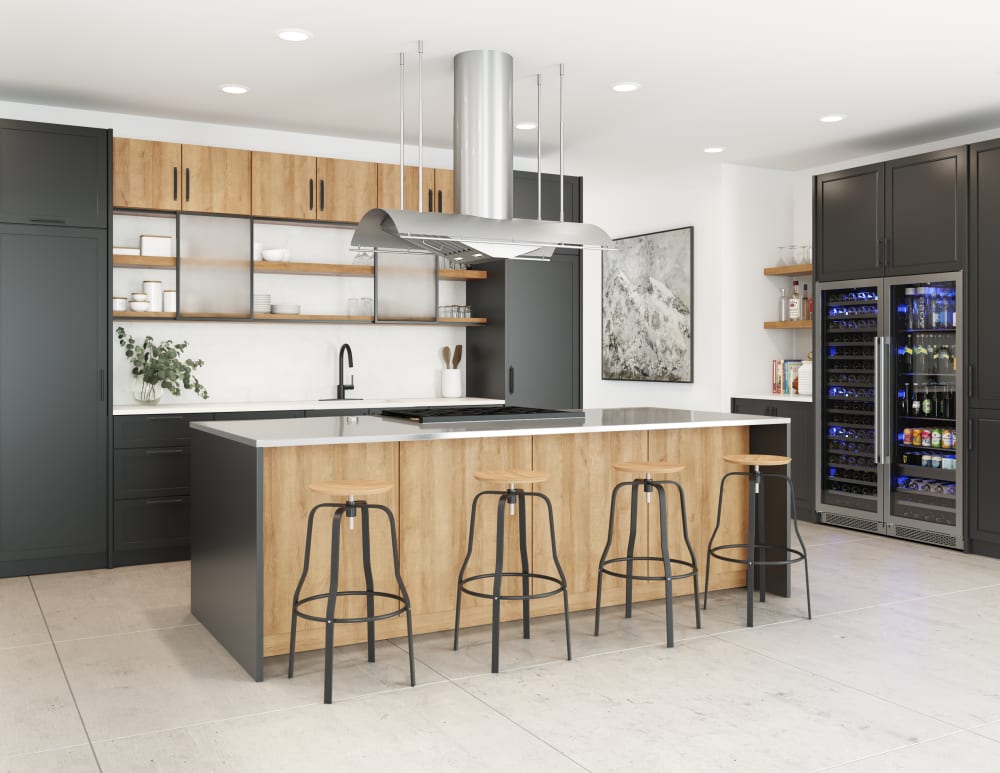 Zephyr CTPE60CSX Island Mount Range Hood with 3-Speed Ventilation