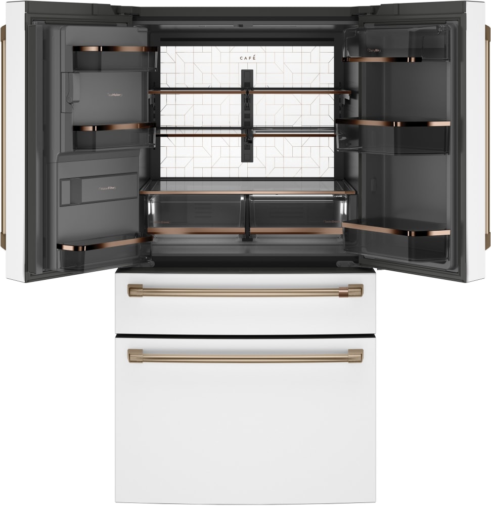 Cafe CVE28DP4NW2 36 Inch 4-Door French-Door Smart Refrigerator