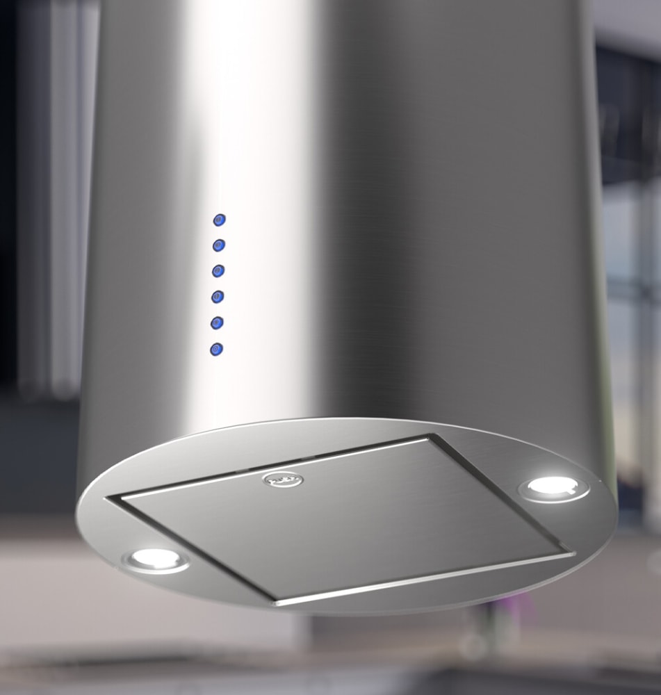 XO XOCYLI16SC 16 Inch Cylinder Wall Mount Range Hood with 3 Speed