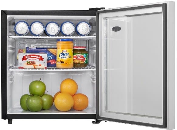 Danby DAR016B1BM 18 Inch Compact All Refrigerator with 1.6 Cu. Ft.  Capacity, Adjustable Wire Rack, Automatic Defrost, and Energy Star Compliant