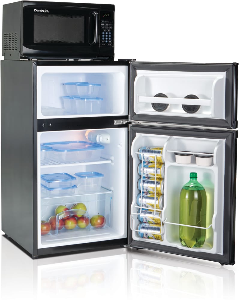 MicroFridge 3-1MF7RS Compact Two-Door Refrigerator Freezer, 3.1