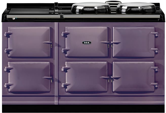 AGA ADC5EHEA 59 Inch Freestanding Electric Cooker with 3 Hot Plates and 5 Ovens Roasting Baking Slow Cooking Simmering and Warming Heather