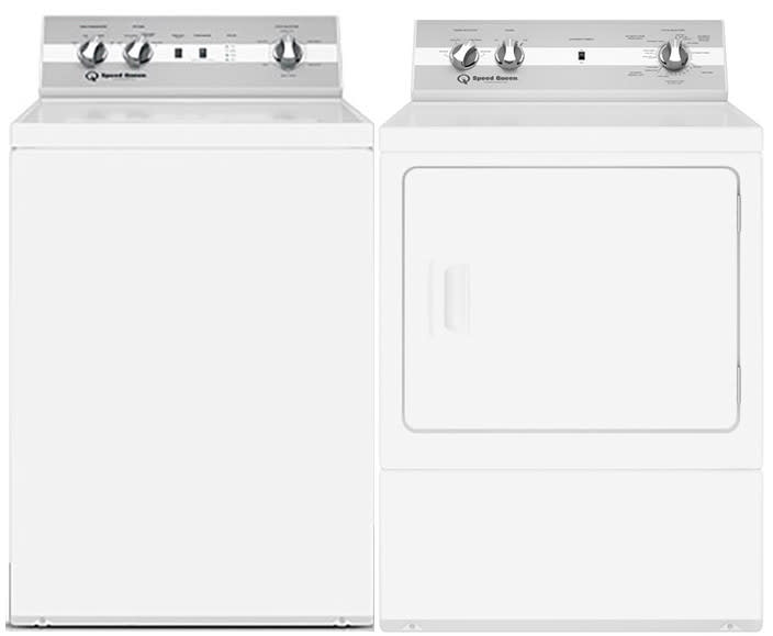 Speed Queen SQWADRGW50001 SidebySide Washer & Dryer Set with Top Load