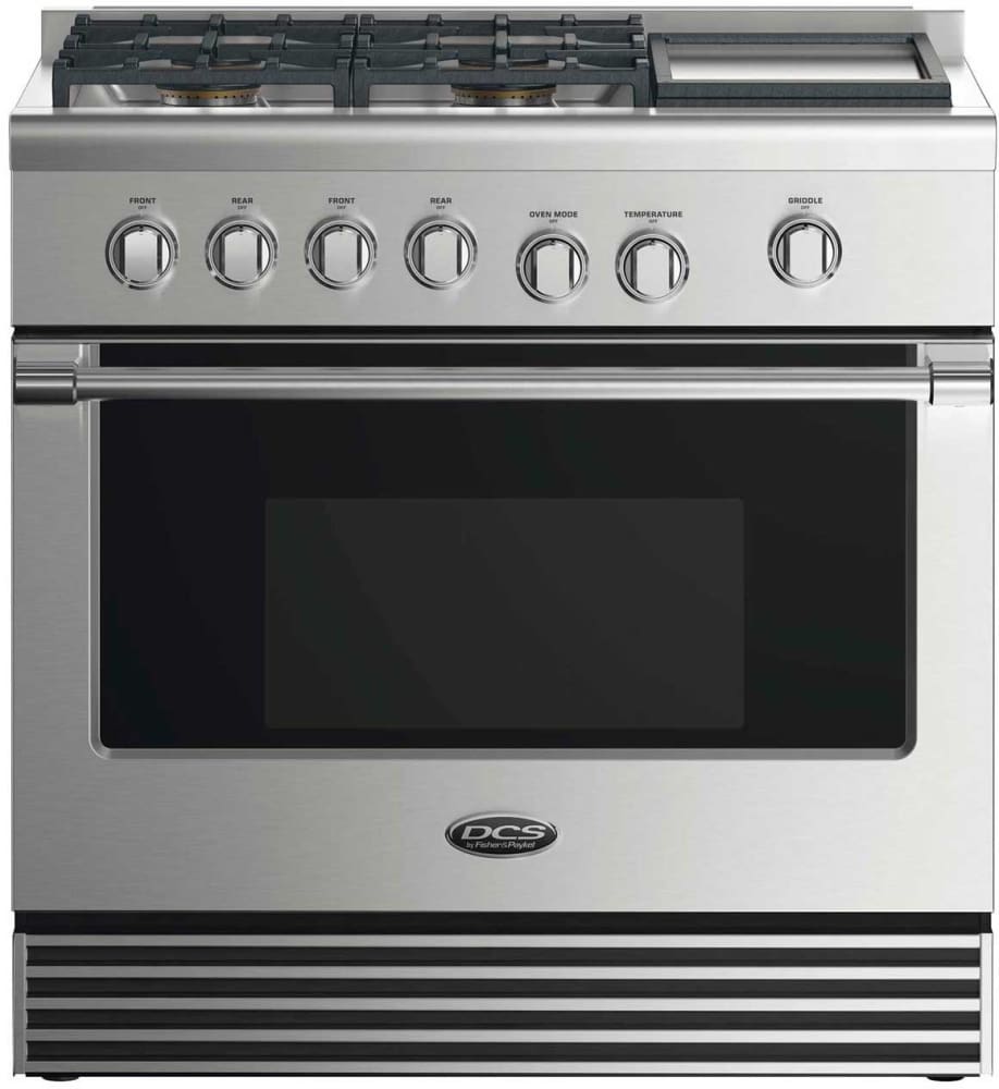 DCS RGV2364GDN 36 Inch Gas Range with 4 Sealed Burners, 5.3 Cu. Ft