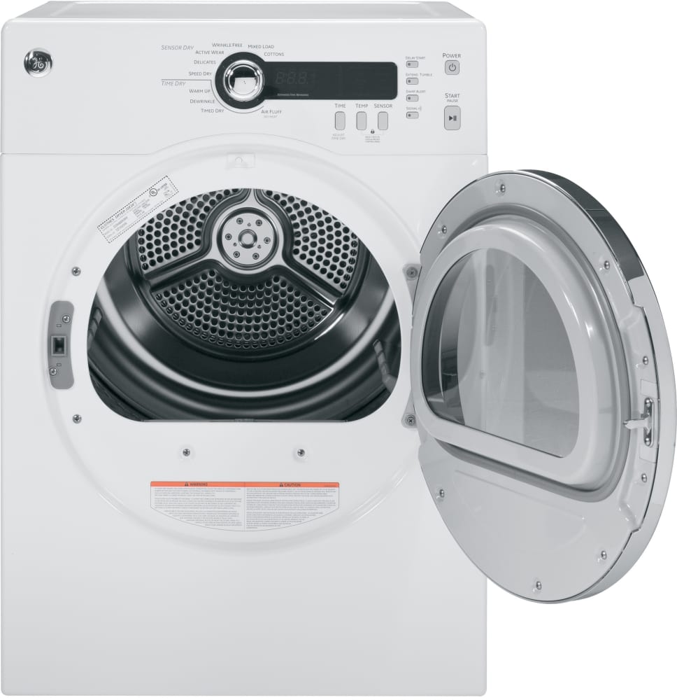 GE GEWADREW35 Stacked Washer & Dryer Set with Front Load Washer and
