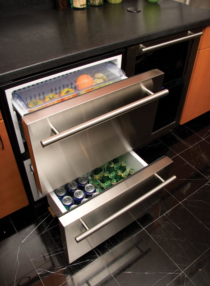 Haier DD400RS 24 Inch Builtin Refrigerator Drawers with 5.4 cu. ft