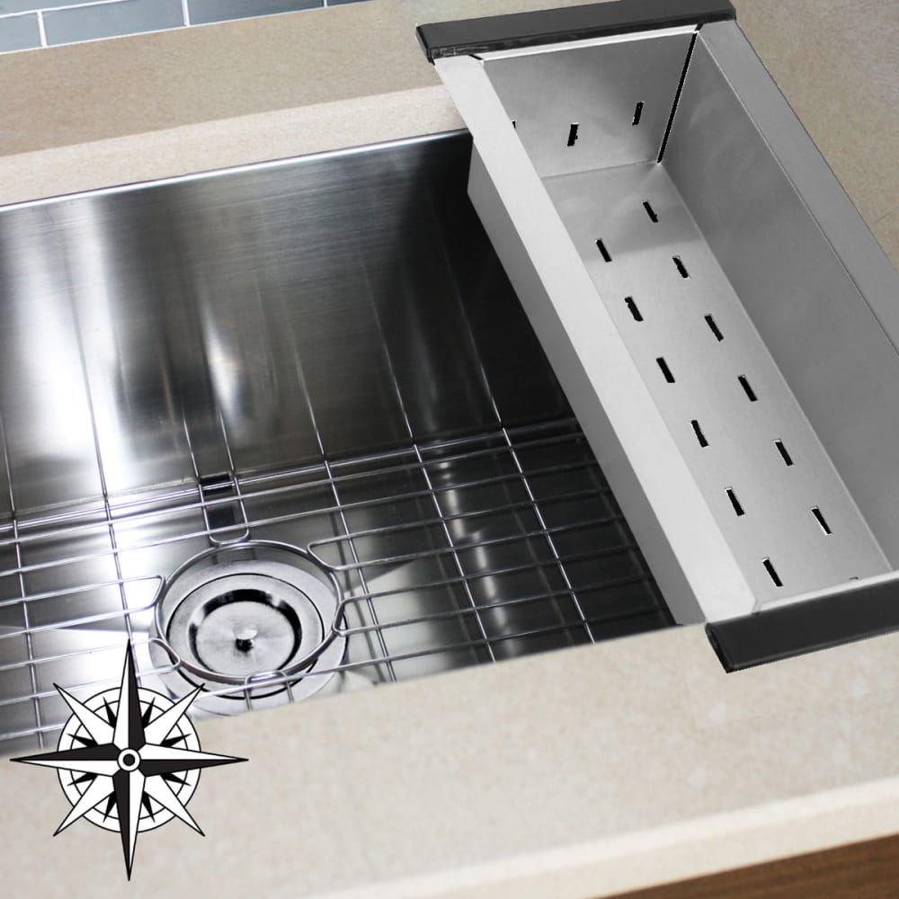 Nantucket Sinks DELUXECOLANDER16 Deluxe Colander 16 with 16 Gauge