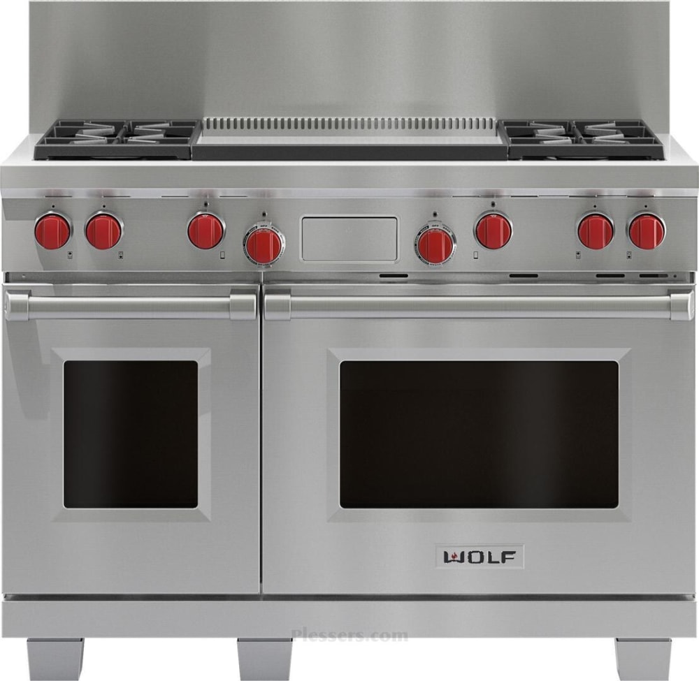 Wolf DF484DG 48 Inch Freestanding Professional Dual Fuel Range