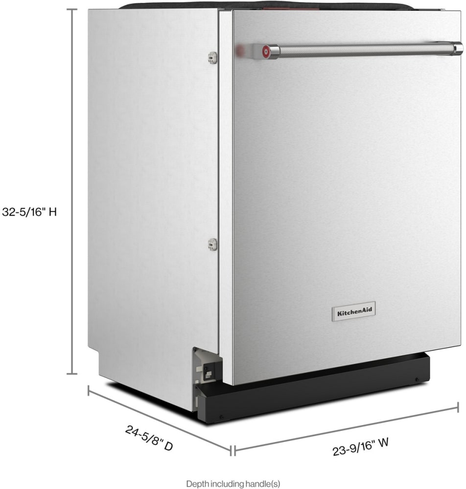 KitchenAid KDTF924PPS 24 Inch Fully Integrated Dishwasher with 14 Place ...