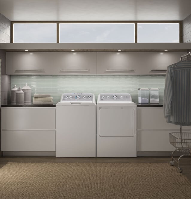 GE GTW500ASNWS 27 Inch Top Load Washer with 4.6 cu. ft. Capacity, 13