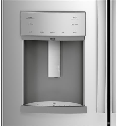 PFD28KYNFS by GE Appliances - GE Profile™ Series 27.7 Cu. Ft. Fingerprint  Resistant French-Door Refrigerator with Door In Door and Hands-Free  AutoFill