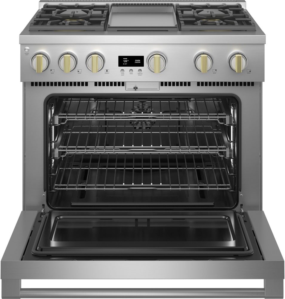 Monogram ZGP364NDTSS 36 Inch Freestanding Professional Gas