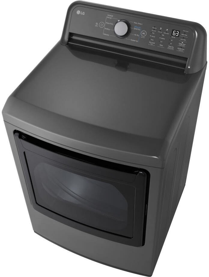 LG LGWADRGM7151 SidebySide Washer & Dryer Set with Top Load Washer and Gas Dryer in Black