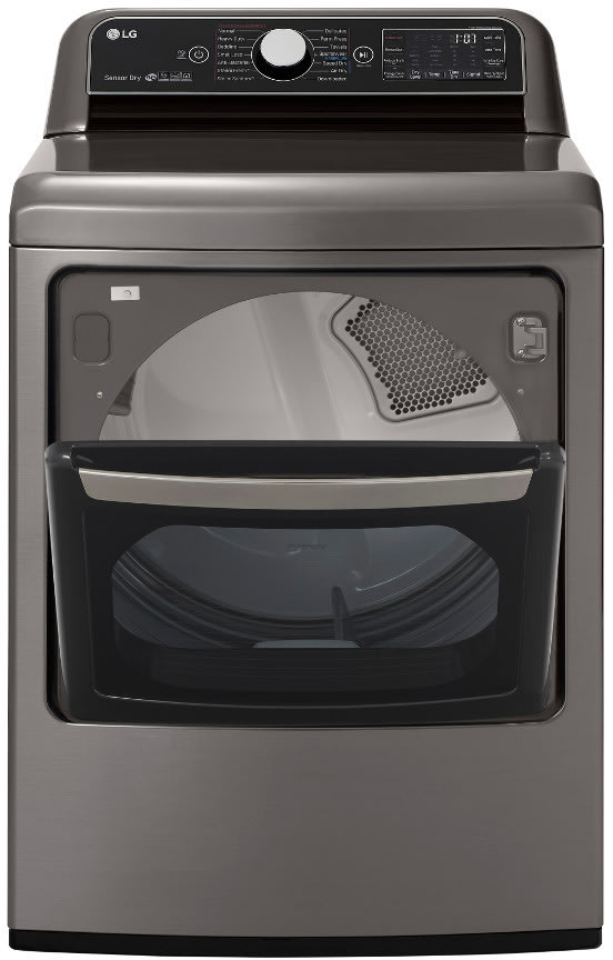 LG DLEX7800VE 27 Inch Electric Smart Dryer with 7.3 Cu. Ft. Capacity TurboSteam Technology EasyLoad Door SmartDiagnosis 14 Dry Cycles Sensor Dry Steam Options Wrinkle Care Reduce Static and ENERGY STA...