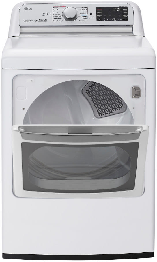 LG DLEX7800WE 27 Inch Electric Smart Dryer with TurboSteam™ Technology, EasyLoad™ Door, Sensor