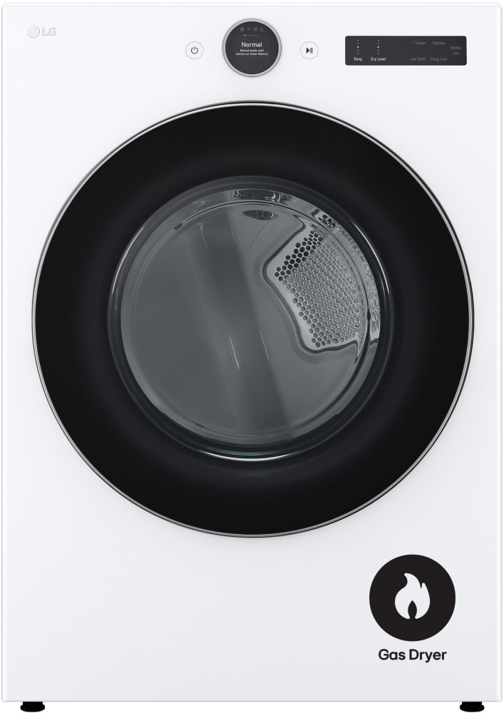 LG DLGX5501W 27 Inch Gas Smart Dryer with 7.4 cu. ft. Capacity, 23