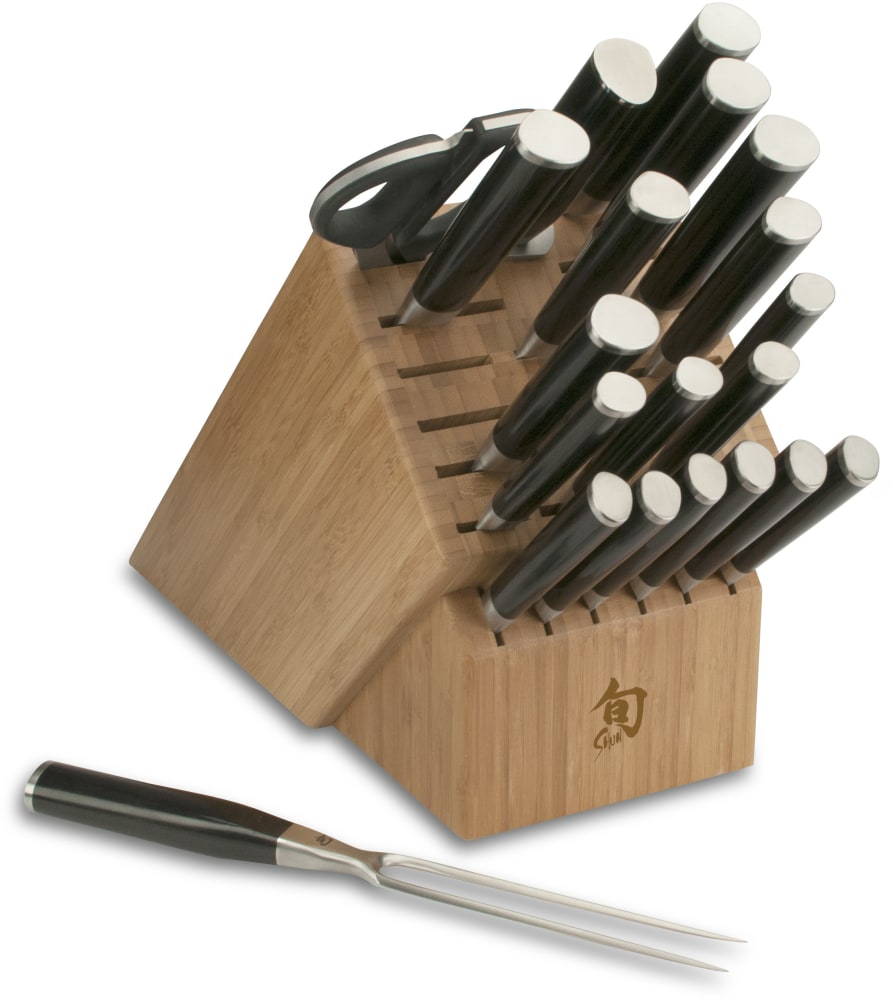 Shun DMS2100 Classic 21-Piece Mega Cutlery Block Set with Advanced