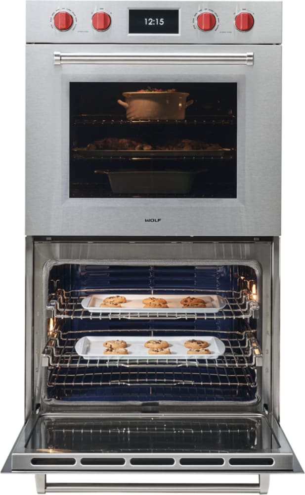 Wolf M Series 30 in. 5.1 cu. ft. Electric Smart Wall Oven with Dual  Convection & Self Clean - Black