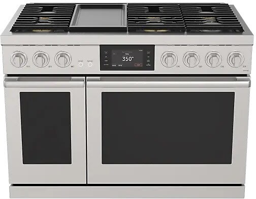 Dacor DOP48T963DS 48 Inch Freestanding Dual Fuel Smart Range with 6 ...