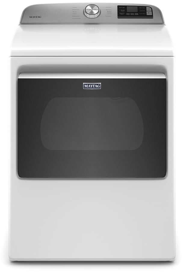 Maytag MED6230RHW 27 Inch Smart Dryer with 7.4 Cu. Ft. Capacity, Extra