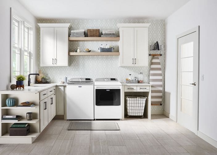 Maytag MED6230RHW 27 Inch Smart Dryer with 7.4 Cu. Ft. Capacity, Extra