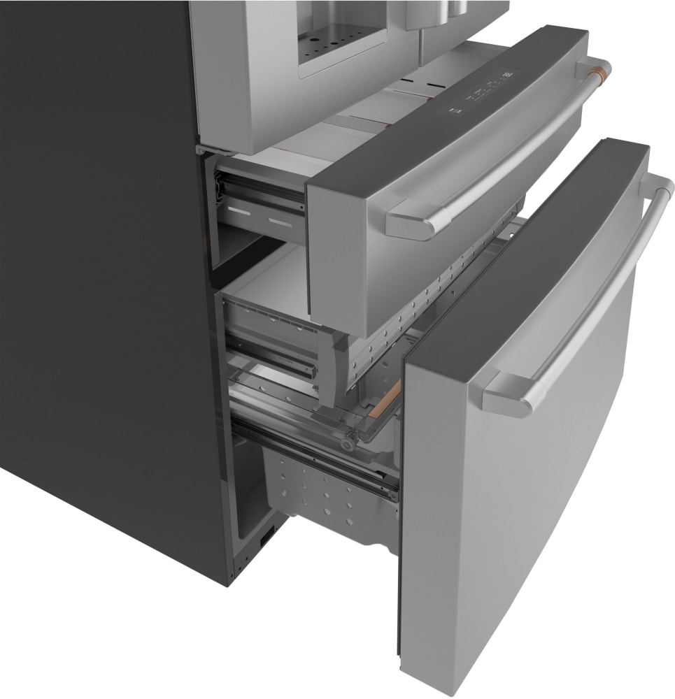 Cafe CXE22DP2PS1 36 Inch Counter Depth 4Door French Door Smart