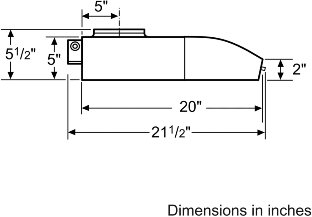 Bosch DUH30152UC 30 Inch Under Range Hood with 3Speed/280 CFM