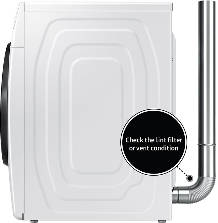 Samsung DVG45A6400W 27 Inch Gas Smart Dryer with 7.5 cu. ft