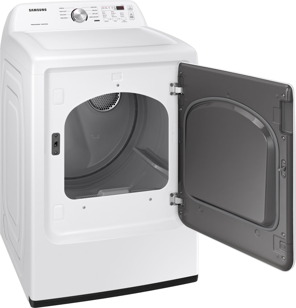 Samsung White Electric Dryer Dve45t3200w Abt