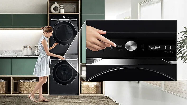 Samsung DVG50A8800V 27 Inch Gas Smart Dryer with 7.5 Cu. Ft