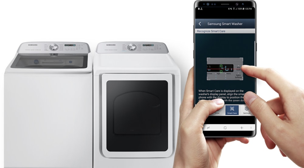 Samsung DVE52A5500W 27 Inch Electric Smart Dryer with 7.4 cu. ft