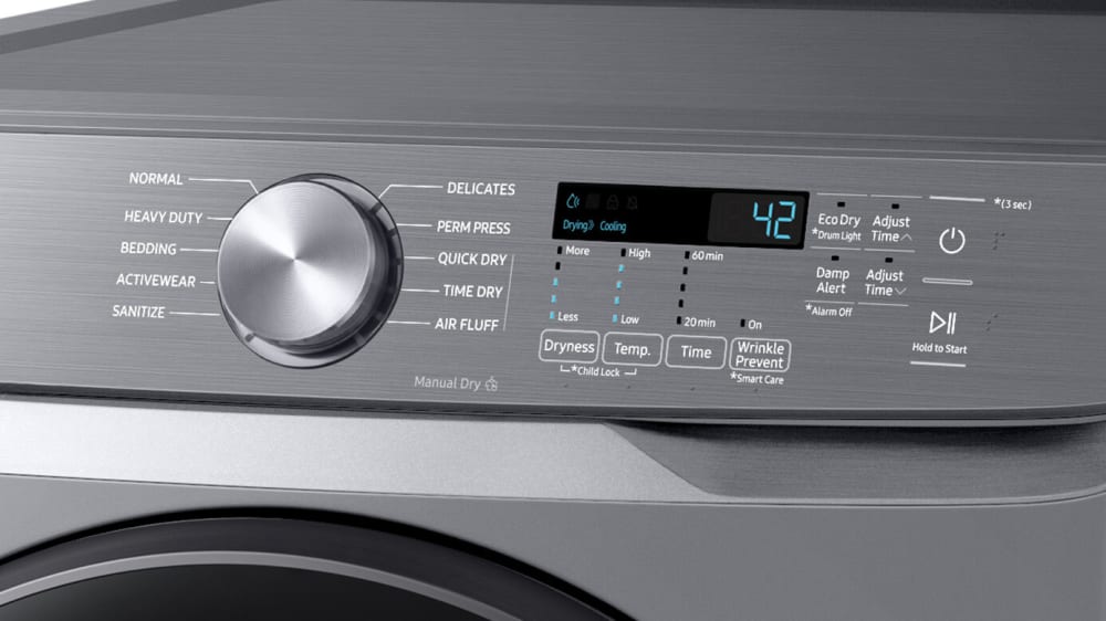 Samsung DVG45T6000P 27 Inch Gas Dryer with 7.5 cu. ft. Capacity, Sensor