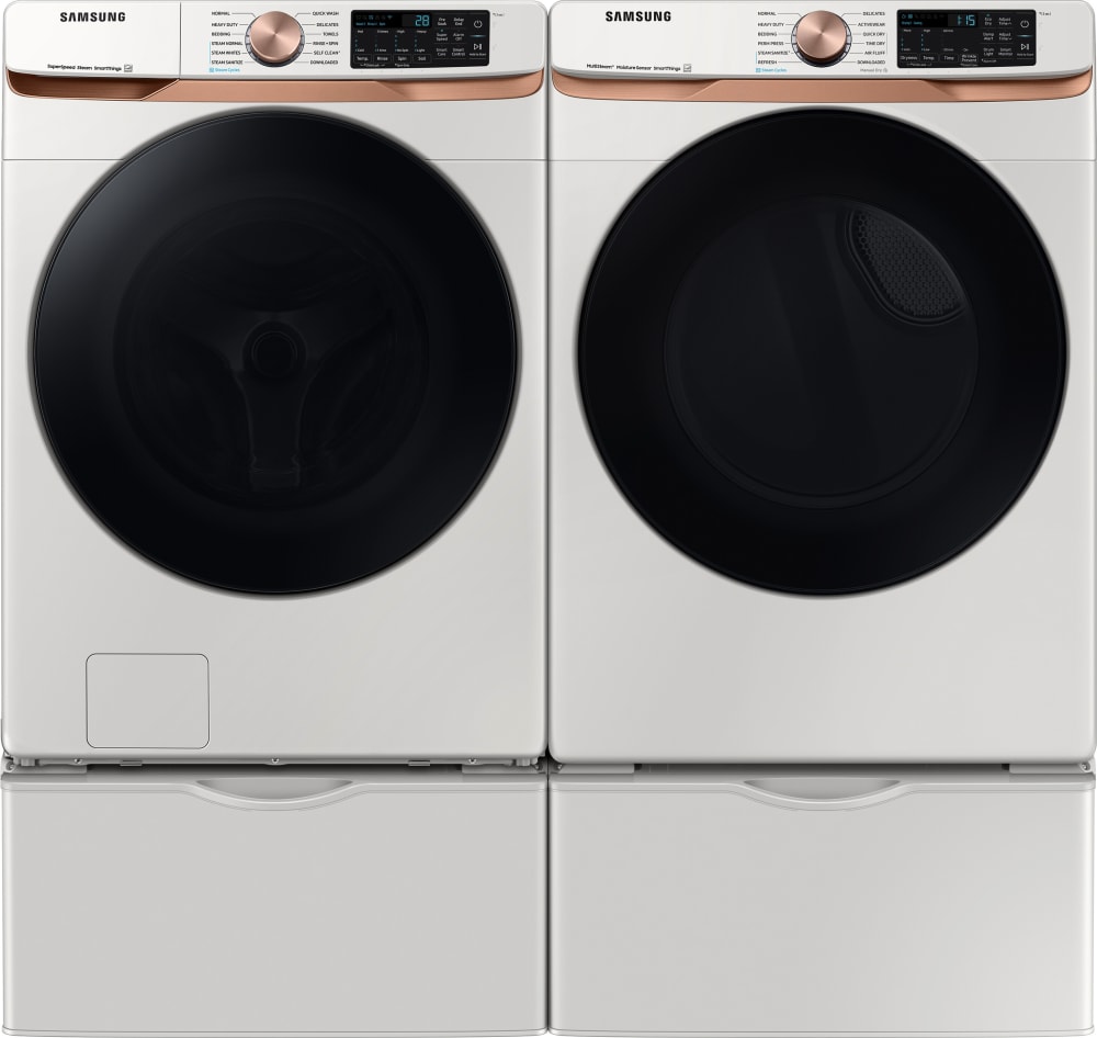 Samsung SAWADRGE8300 Side-by-Side Front Load Washer and Gas Dryer