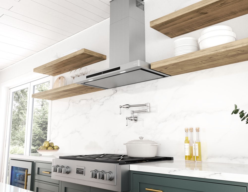 Zephyr DVSE36ASSX Vista Wall Mount Range Hood with Invisible