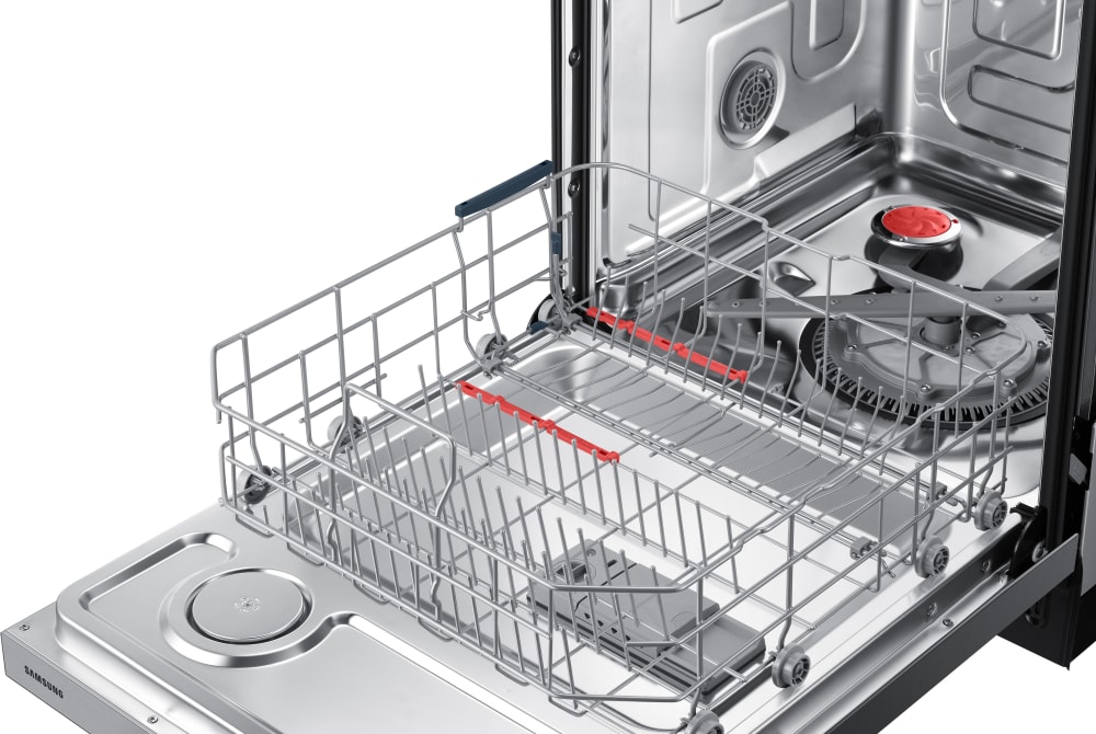 Samsung DW80R5060US 24 Inch Fully Integrated Dishwasher with 15 Place Settings 6 Wash Cycles Cutlery Rack 48 dBA Sound Level StormWash Cleaning AutoRelease Door Express 60 Fingerprint Resistant Finish...