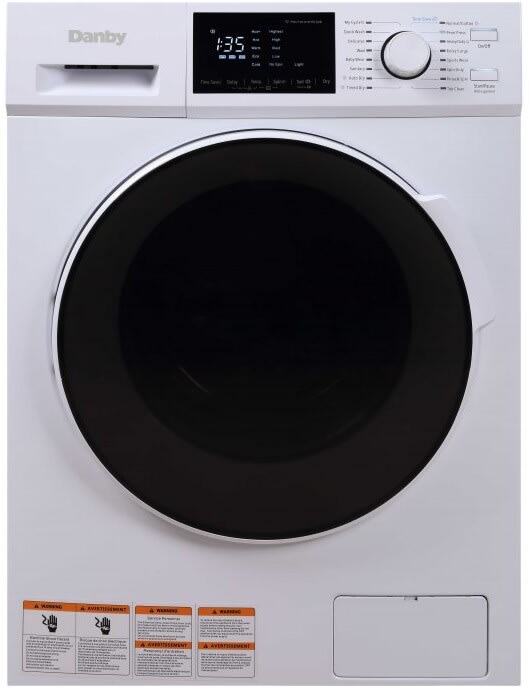 Danby DWM120WDB3 24 Inch AllInOne Ventless Washer Dryer Combo with 2.