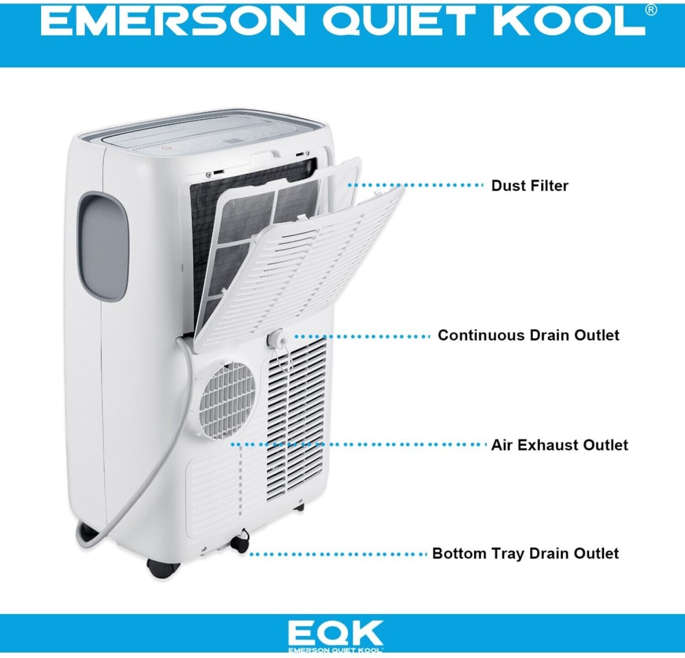 Emerson EAPC12RD1 12,000 BTU Portable Air Conditioner with New CEC