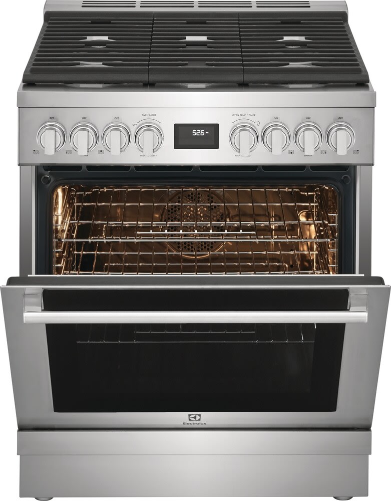 Electrolux ECFD3068AS 30 Inch Freestanding Dual Fuel Range with 5