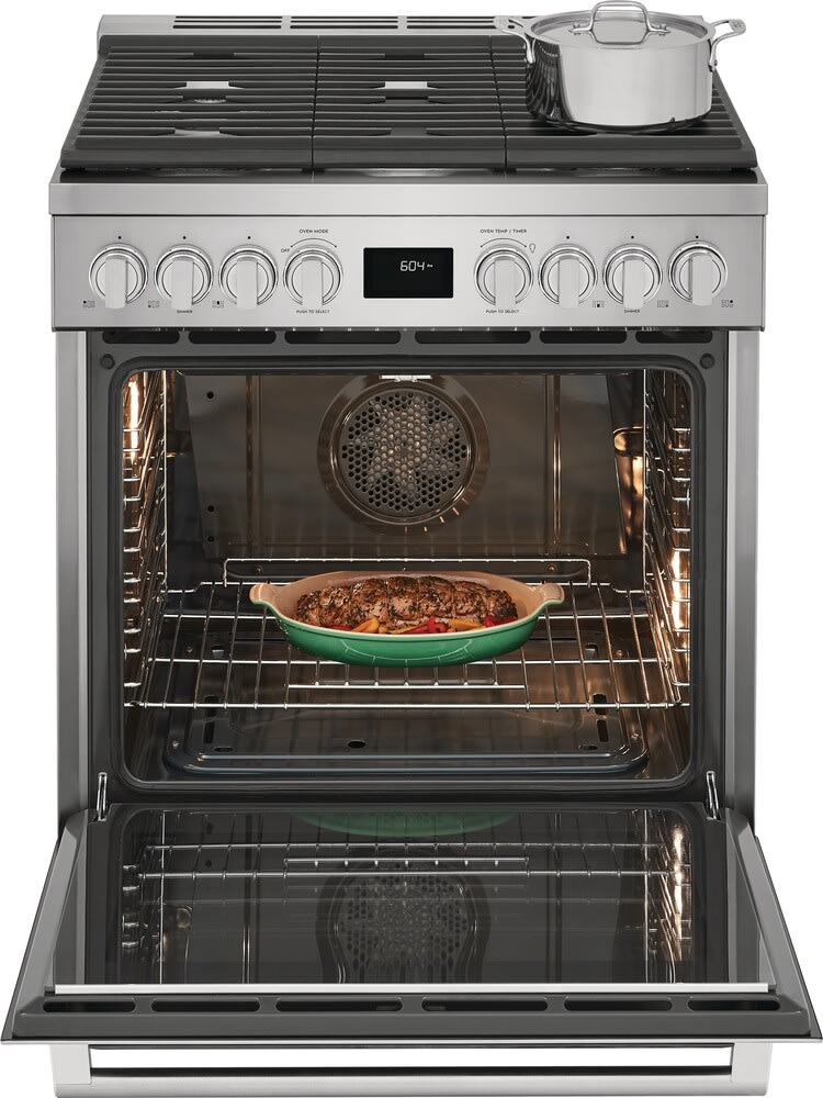 Electrolux ECFG3068AS Freestanding Gas Range with 5 Sealed Burners, 4.5