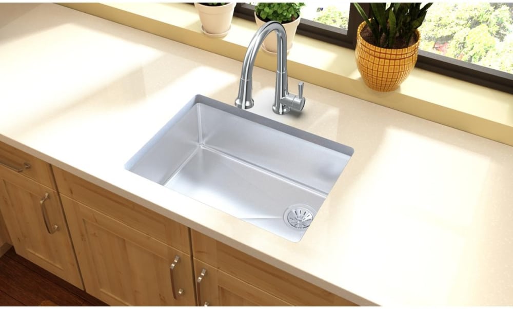 Elkay ECTRU24179RT 25 Inch Single Bowl Undermount Kitchen Sink with 18