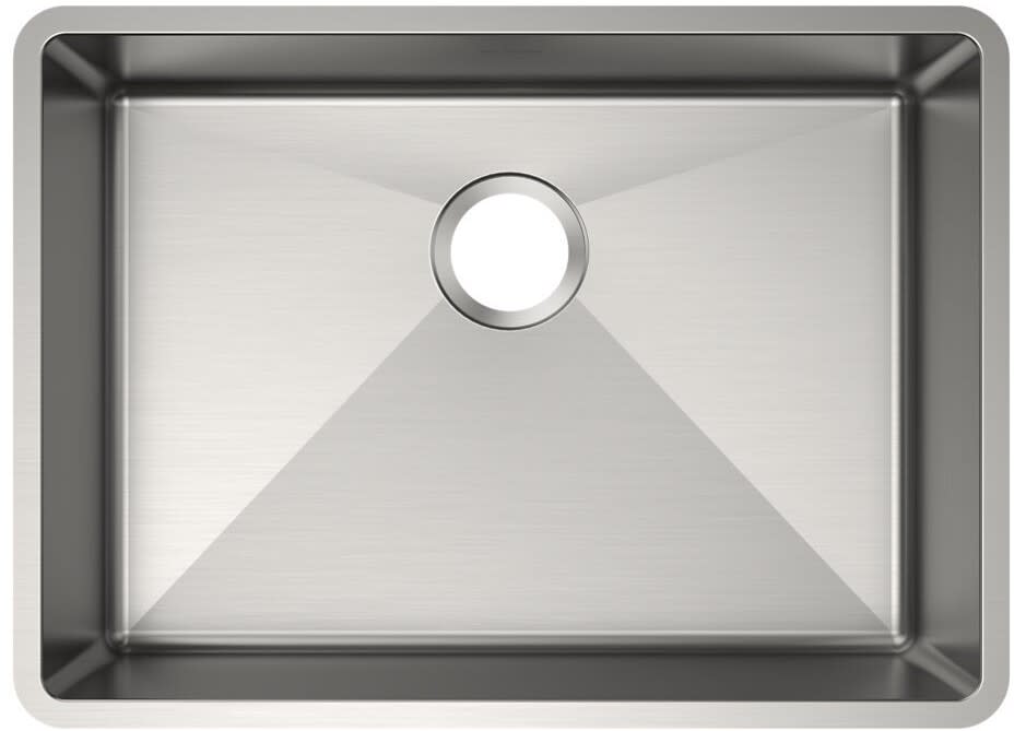 edy Elkay ECTRUAD241755 18 Gauge Stainless Steel Single Bowl