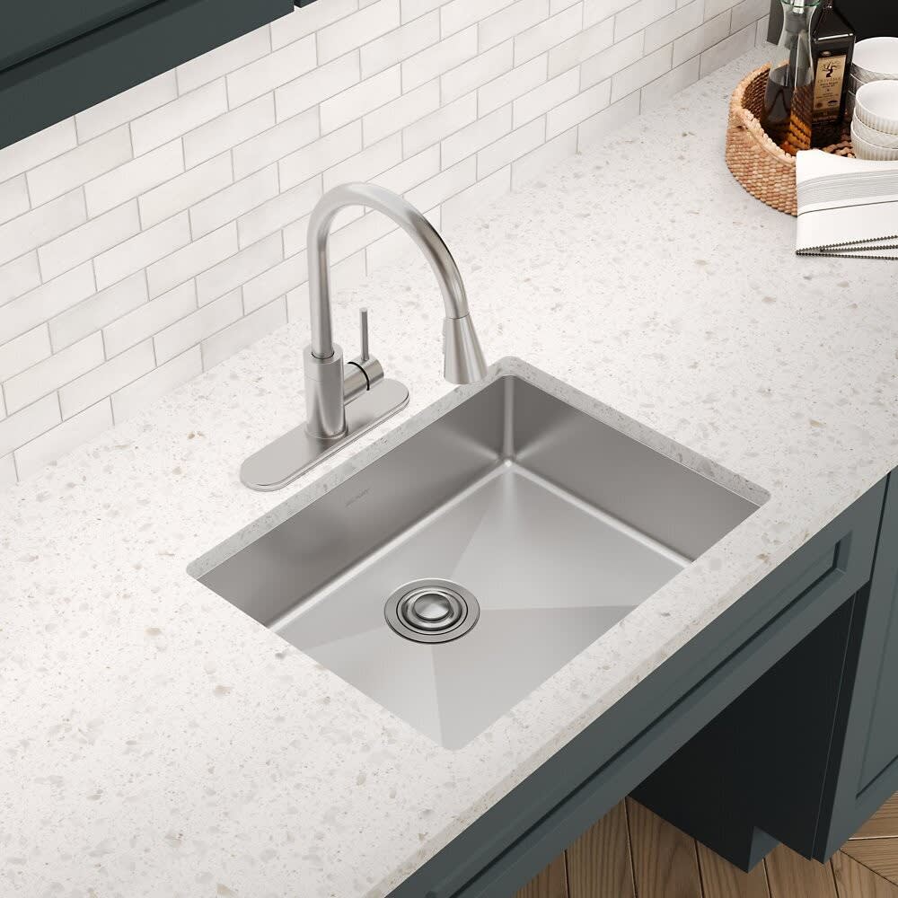 Elkay ECTSRAD2522601 22 Inch Single Bowl Dual Mount Kitchen Sink
